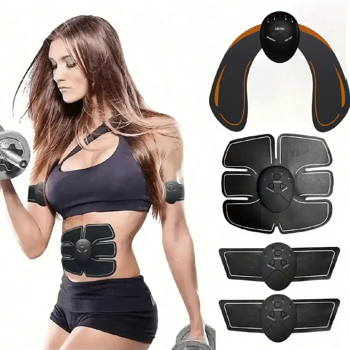 2026EMS Hip Muscle Stimulator Fitness Weightlifting Hip Abdominal Arm Leg Trainer Massage Battery version