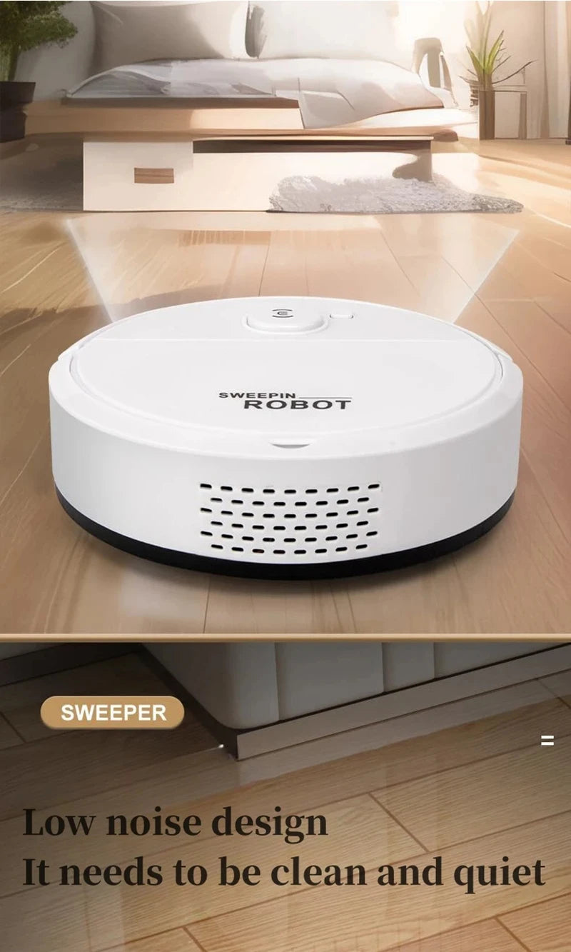 XMSJ Smart Sweeping Robot 2026 — Strong Suction, Washable Mop for Pet Hair & Hard Floors