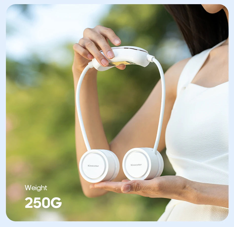 Portable Neck Fan with Cold Compress — 3-Speed 800mAh Sports Cooling Fan for Outdoor Travel
