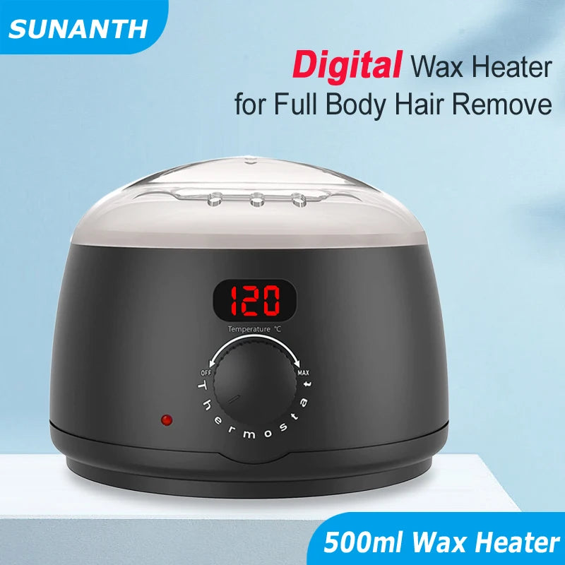 500ml Wax Heater Machine — Digital Display Depilatory Wax Warmer for Hair Removal