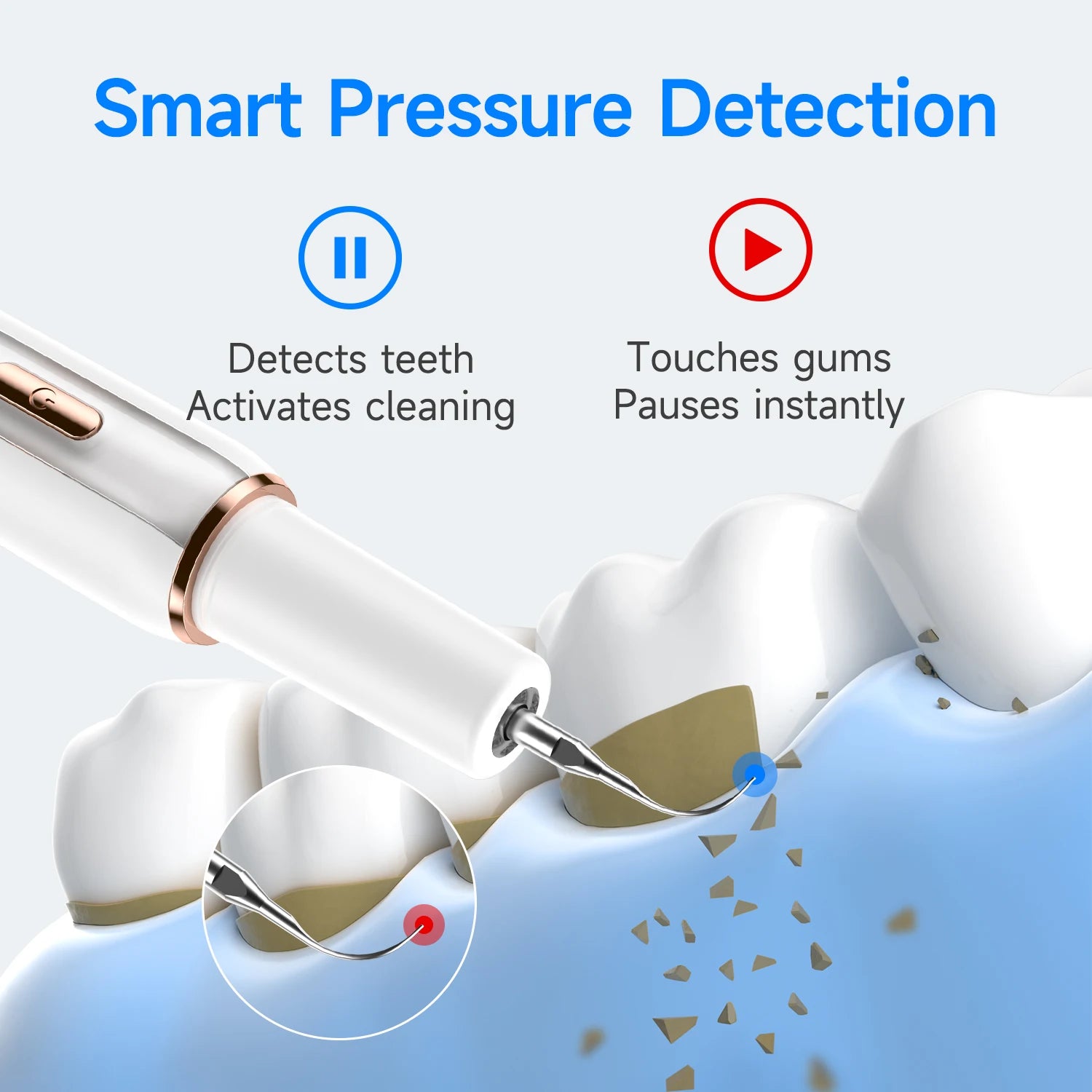 Electric Ultrasonic Dental Cleaner — 5-Mode Calculus & Tartar Remover, Teeth Whitening Oral Care