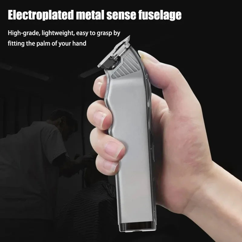 MadeShow M10/M11 Professional Hair Clipper & Trimmer Set — 0.1mm T-Blade High Speed