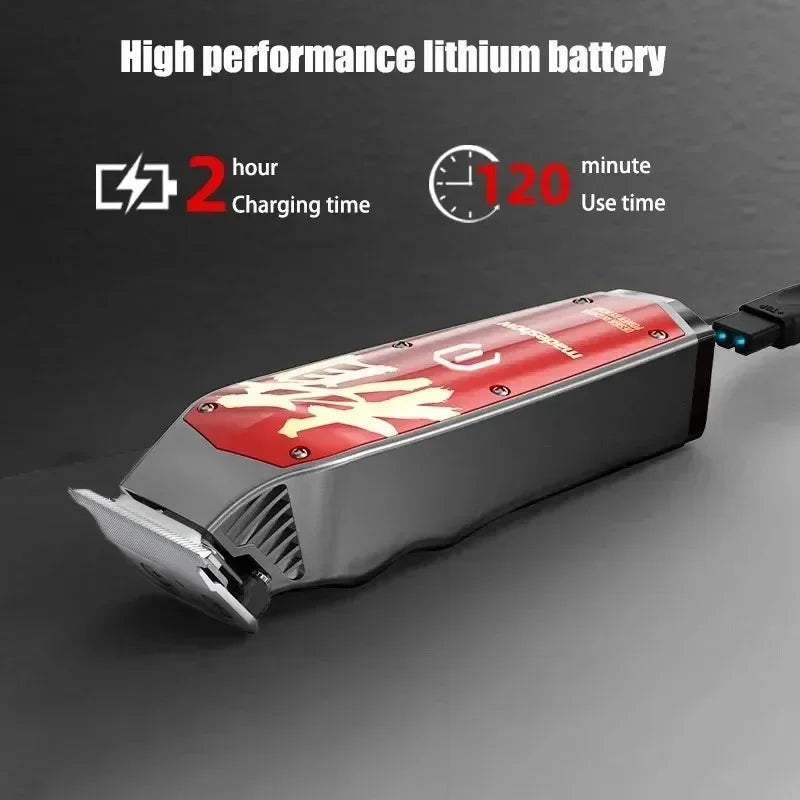 MadeShow M10/M11 Professional Hair Clipper & Trimmer Set — 0.1mm T-Blade High Speed