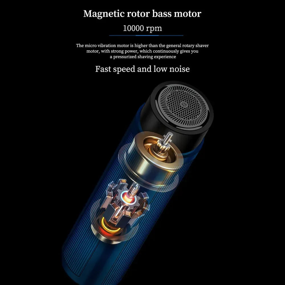 Men's Mini Automatic Travel Razor — Rechargeable Portable Electric Beard Shaver