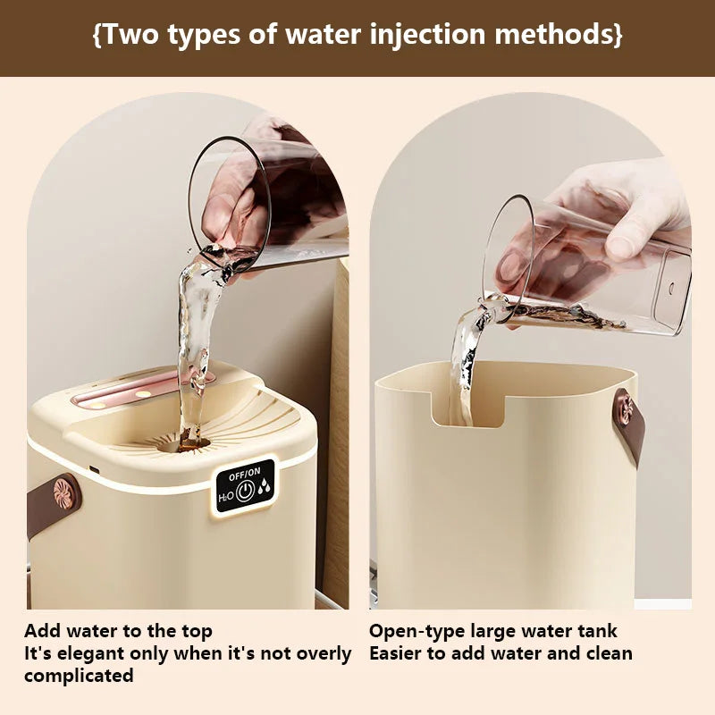 HOMEFISH 2L Triple Nozzle Humidifier — Silent Night Light Air Purifier, Type-C Refill