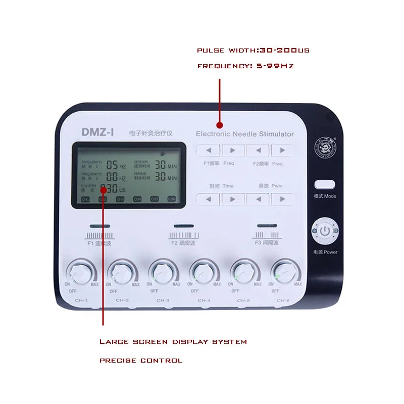 110-220V Electric Muscle Stimulator 6 Output Channel Electroacupuncture Acupuncture Physiotherapy TENS Machine Relax Massager