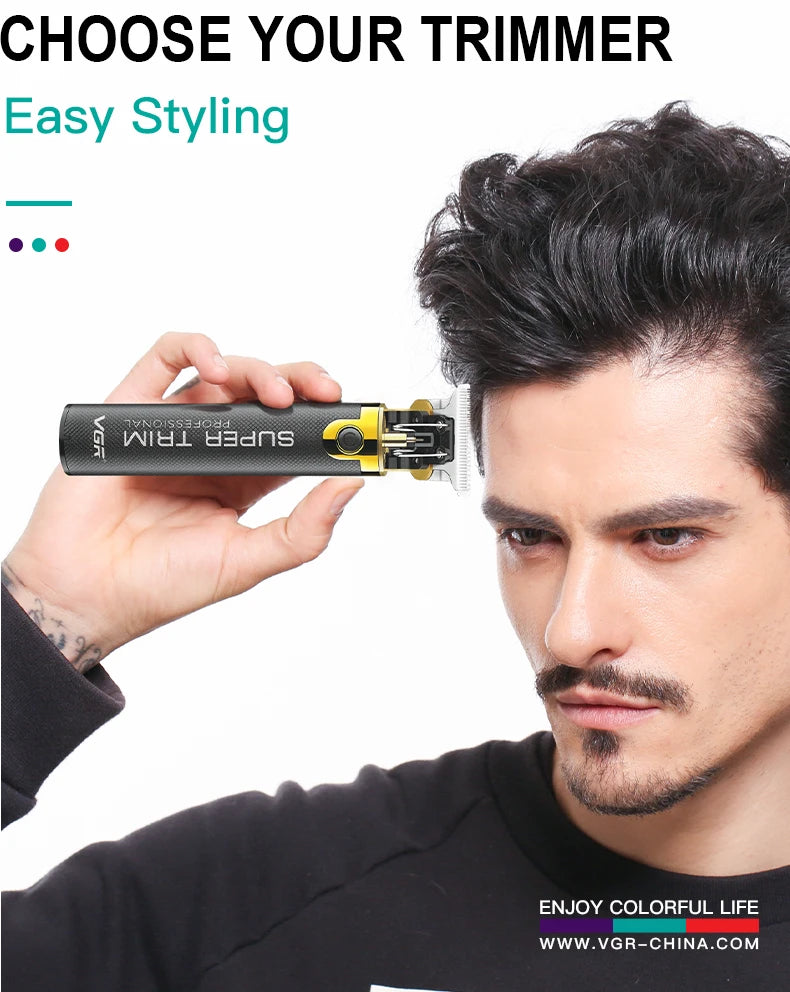 VGR V-082 Professional Hair Trimmer — Electric Hair Cutting Machine for Men