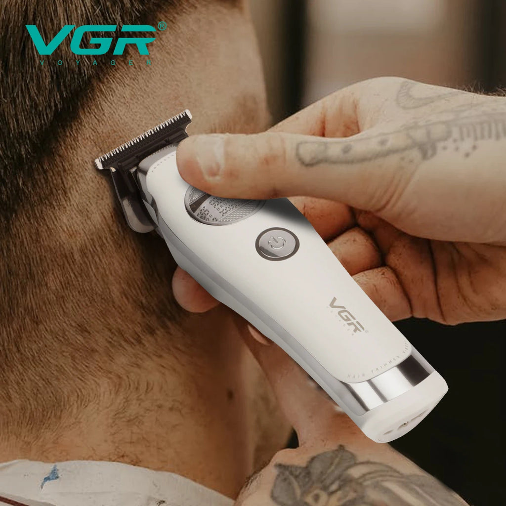 VGR Hair Trimmer Brushless External Rotor Motor Professional Hair Cutting Machine Barber Clippers Cordless Trimmer for Men V-880