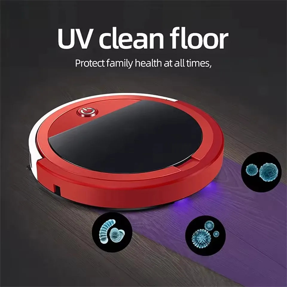 PLUZZ Smart Floor Sweeping Robot — Remote Control Vacuum & Mop with Low Noise