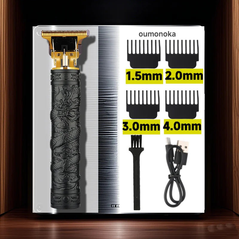 OUMONOKA T9 Professional Hair Clipper — Men’s Barber Trimmer, 90-Min Battery