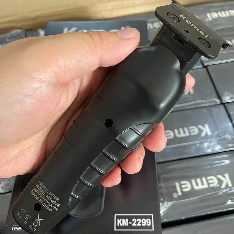 Kemei KM-2299 USB Fast Charging Hair Clipper — Professional Cordless Electric Trimmer