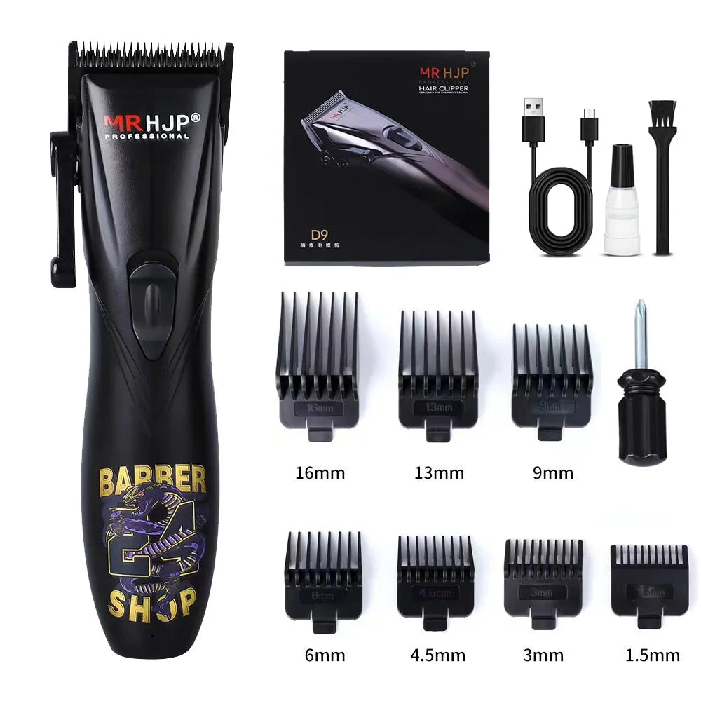 D8 Professional Hair Clipper — DLC Ceramic Blade 7200RPM Oil Head Engraving Trimmer