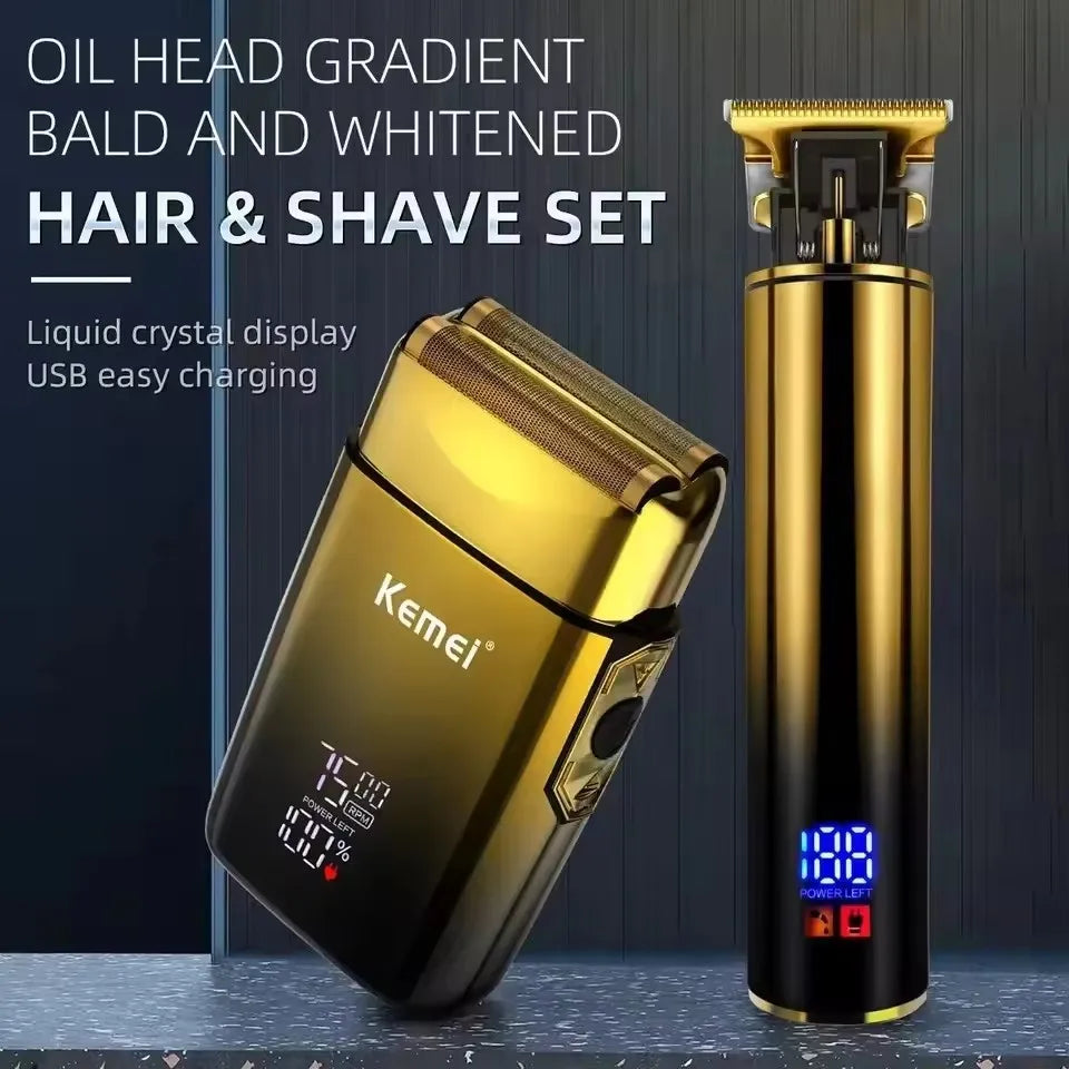 Original Kemei combo Beard & Hair Trimmer For Men Electric Shaver Bald Head Razor Clipper Shaving Machine Rechargeable