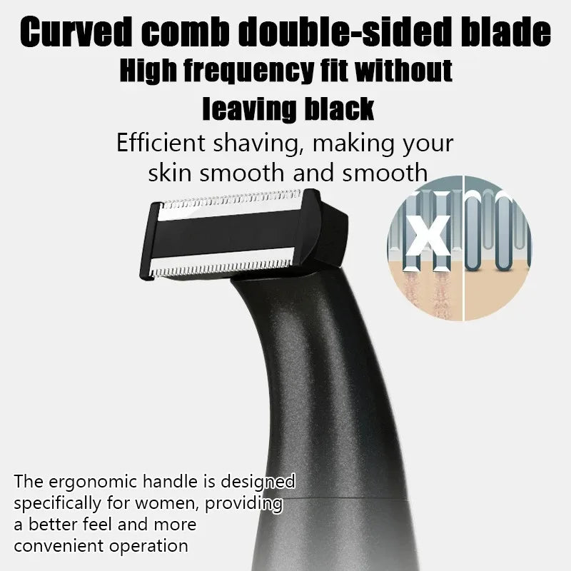 Precision Body & Intimate Area Hair Trimmer — Sensitive Skin Shaver for Men