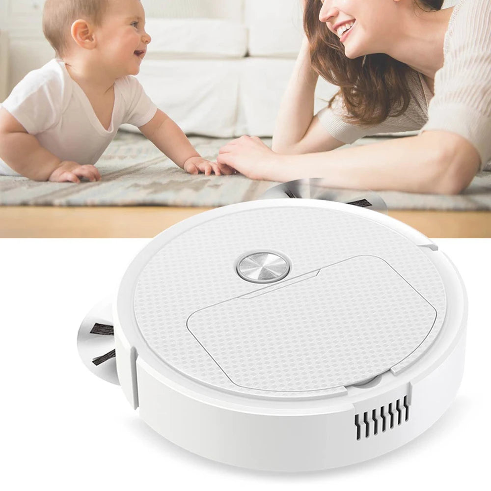 3-in-1 Smart Sweeping Robot — Wireless Vacuum & Mop Cleaner for Home