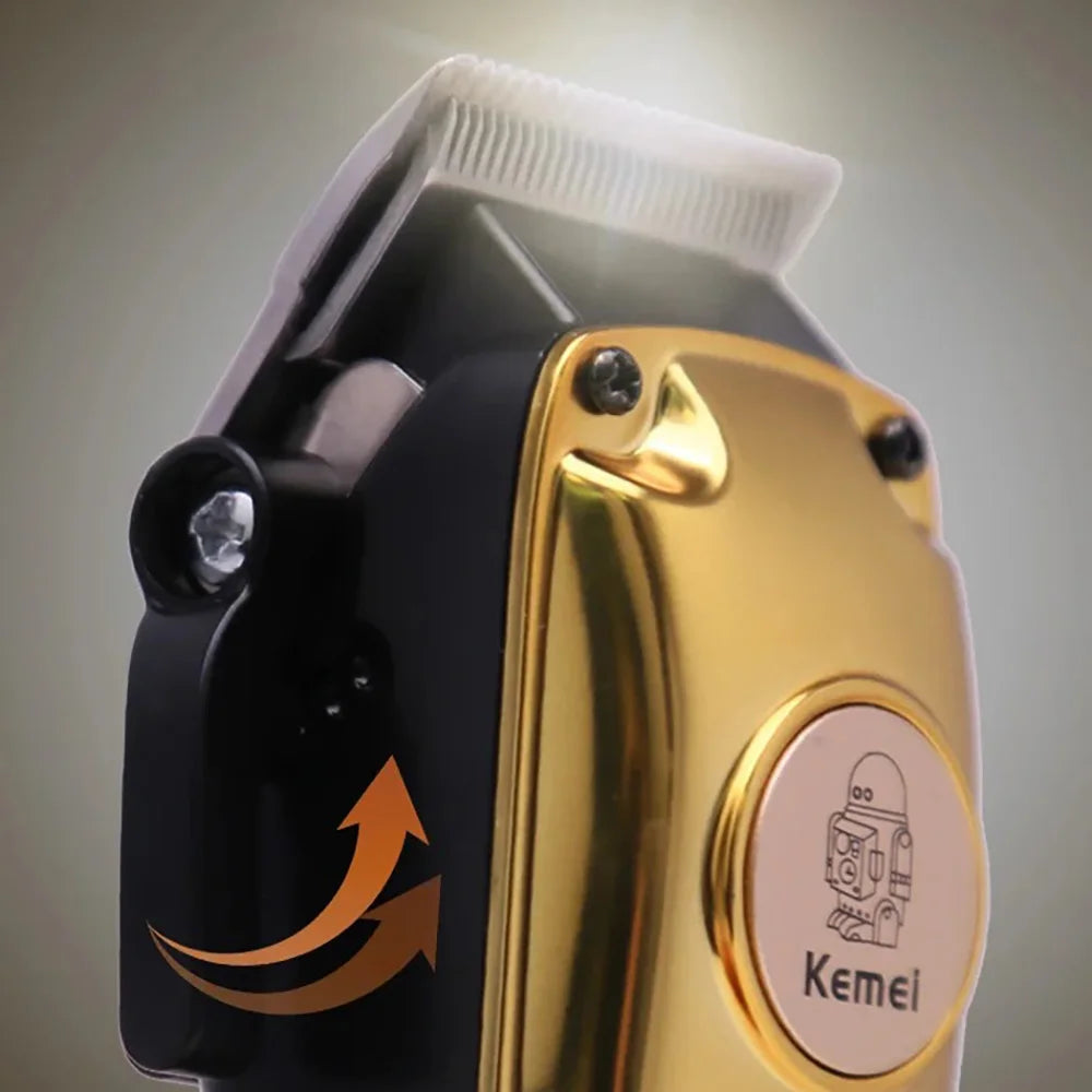 Kemei Professional Hair Clippers Electric Cordless Hair Trimmer with LCD Display USB Rechargeable Hair Cutting Machine for Men