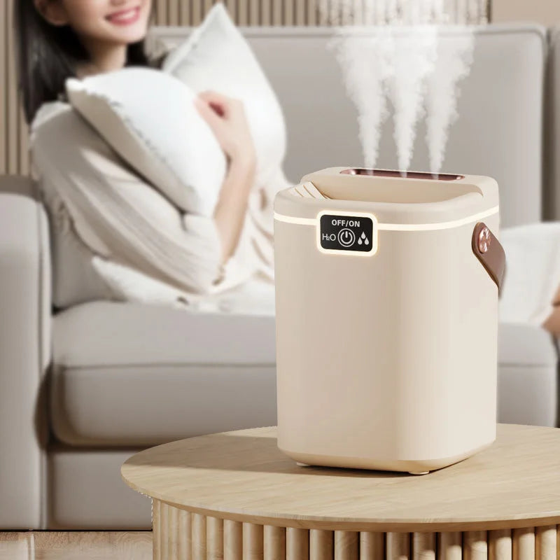 HOMEFISH 2L Triple Nozzle Humidifier — Silent Night Light Air Purifier, Type-C Refill