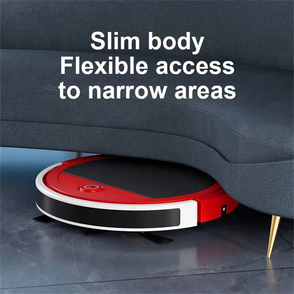 PLUZZ Smart Floor Sweeping Robot — Remote Control Vacuum & Mop with Low Noise