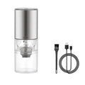 Electric Coffee Grinder with LED Display — Rechargeable Portable Automatic Pepper & Spice Mill