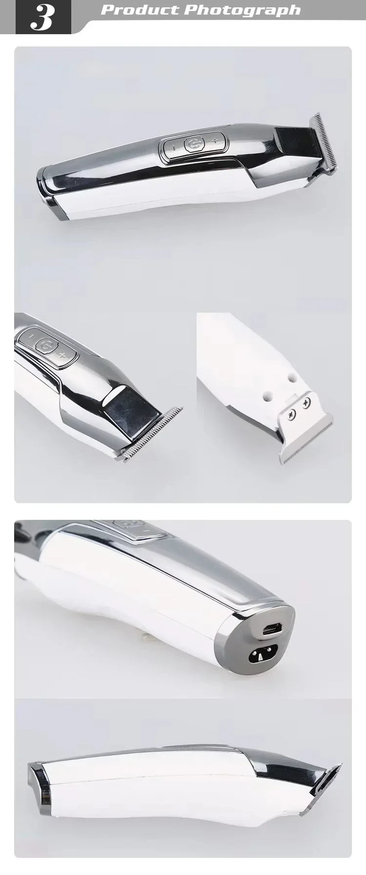 Kemei KM-5027 Original Cordless Electric Hair Clipper Rechargeable Hair Trimmer KM-2028 Shaver for Men USB Charging Razor Barber