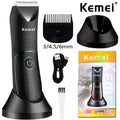 Kemei KM-1838 Waterproof Body Hair Trimmer — Ceramic Blade Wet & Dry Clipper for Intimate Areas