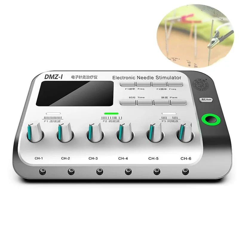 110-220V Electric Muscle Stimulator 6 Output Channel Electroacupuncture Acupuncture Physiotherapy TENS Machine Relax Massager