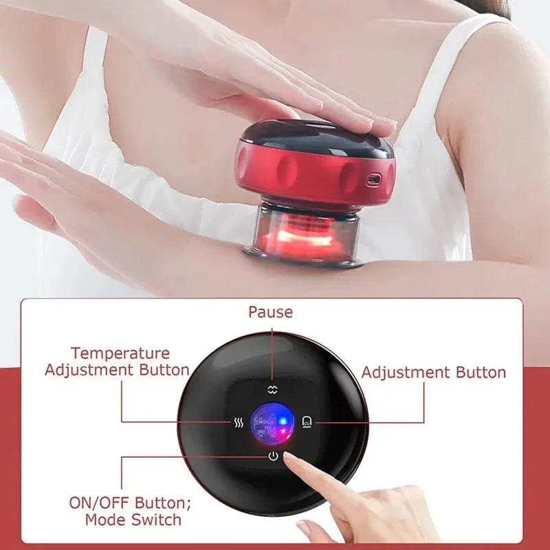 Intelligent Vacuum Cupping Massager - Gua Sha Cupping Massager for Back Neck Arm Body Care
