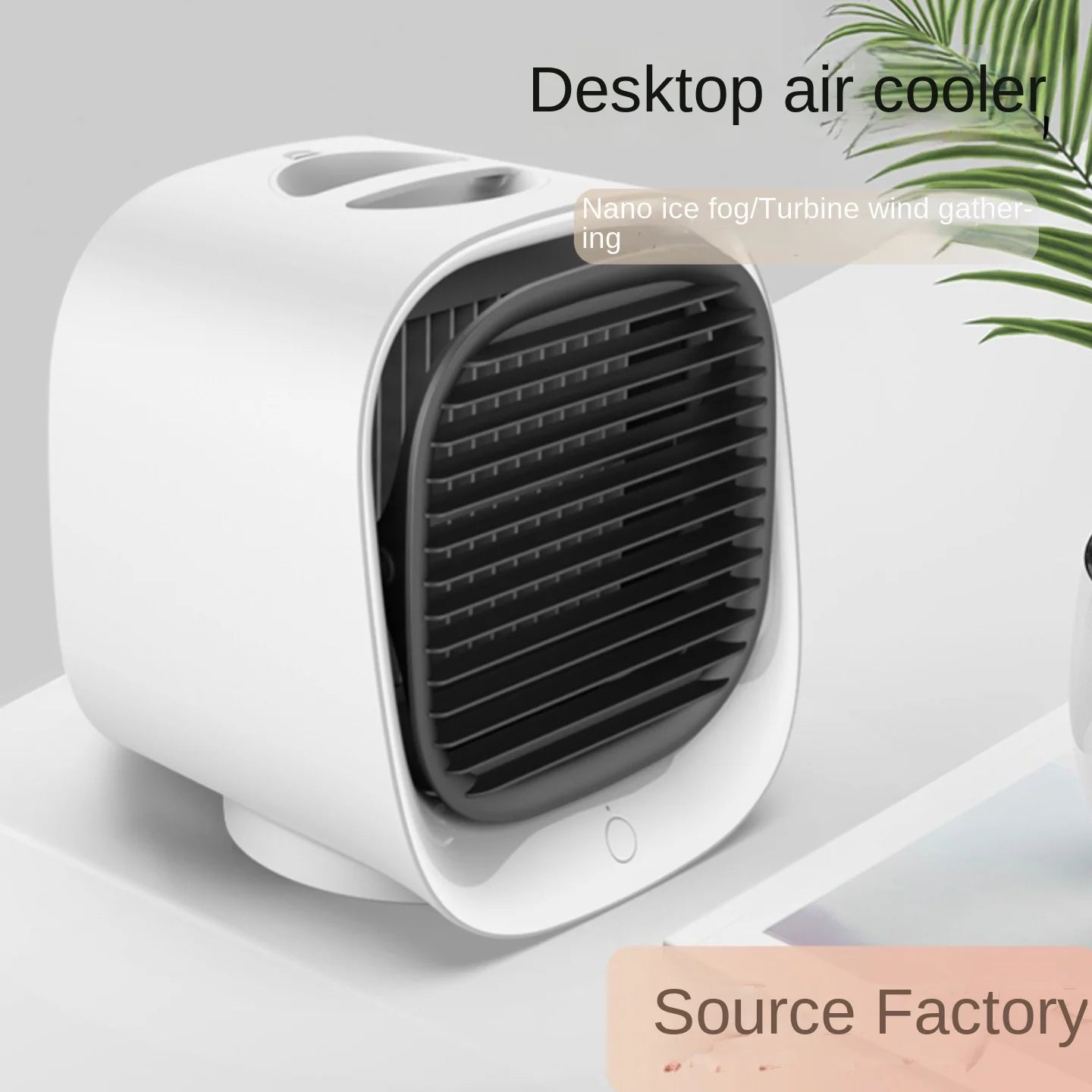 Desktop Water Cooling Fan — Mini USB Air Cooler with Humidification & High Wind Spray