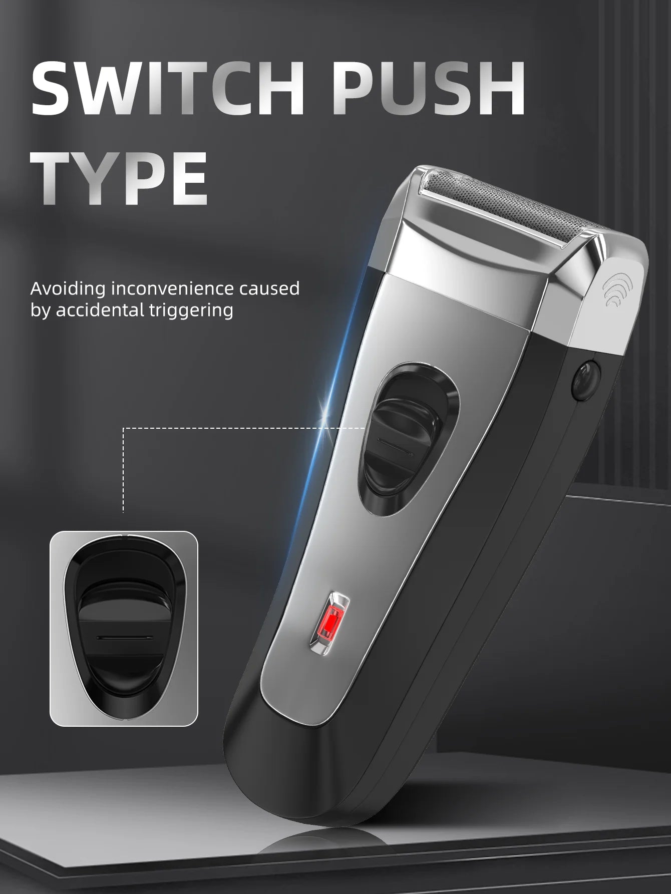 KEMEI KM-9038 Waterproof Reciprocating Cordless Razor USB Rechargeable Shaving Machine Barber Trimmer Electric Shaver for Men