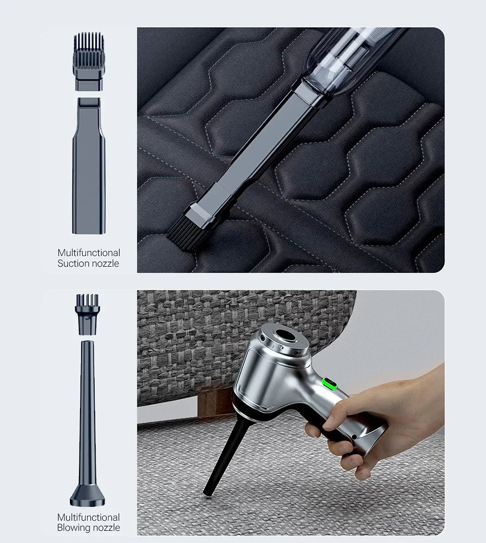 SZUK 2026 Car Vacuum Cleaner 15000Pa — Mini Handheld Wireless Strong Suction