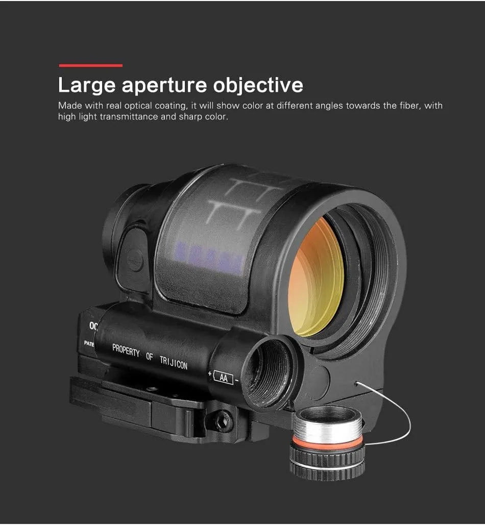 Solar Power Hunting Reflex Sight 1X38 — Red Dot Scope with QD Mount