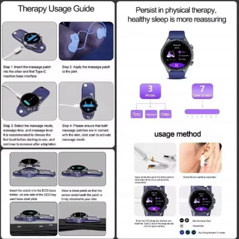 2026 Medical Grade Electropathy Smartwatch — ECG+PPG Blood Sugar, Lipid & Uric Acid