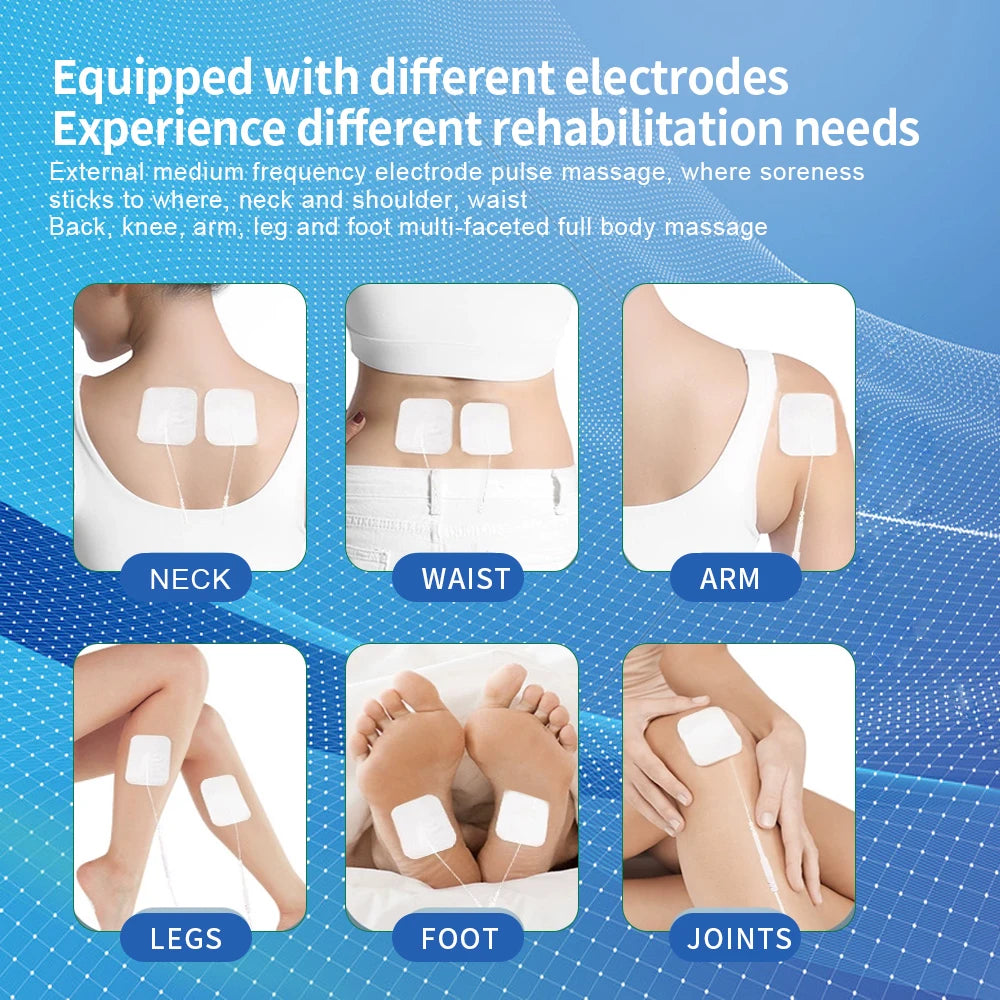 EMS Eletric Professional Muscle Stimulation Physiotherapy Tens Acupuncture Machines Pulse Impulse Body Massager 12 Modes Gifts