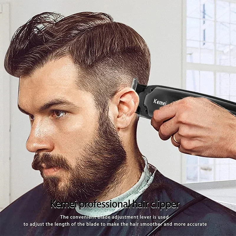 Kemei KM-1578 Rechargeable Men's Hair Clipper — Professional Electric Trimmer