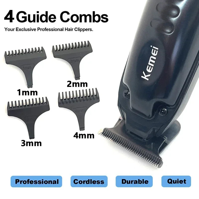 Kemei KM-1578 Rechargeable Men's Hair Clipper — Professional Electric Trimmer