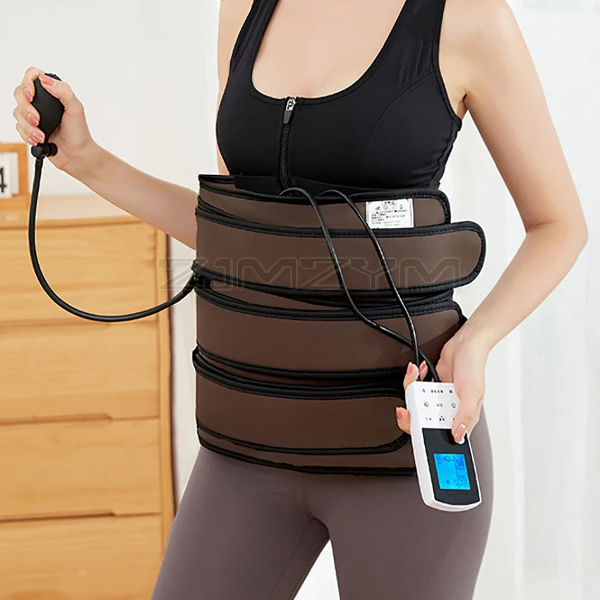 Electric Abdominal Belt Massager Hot compress Abdomen Burning Fat Heating Weight Loss Slimming Belt Temperature Adjustable