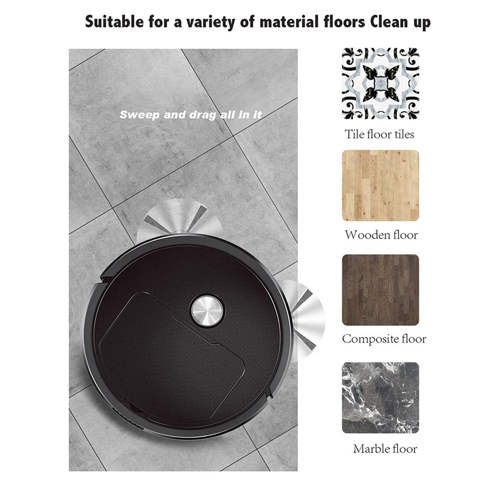 3-in-1 Smart Sweeping Robot — Wireless Vacuum & Mop Cleaner for Home