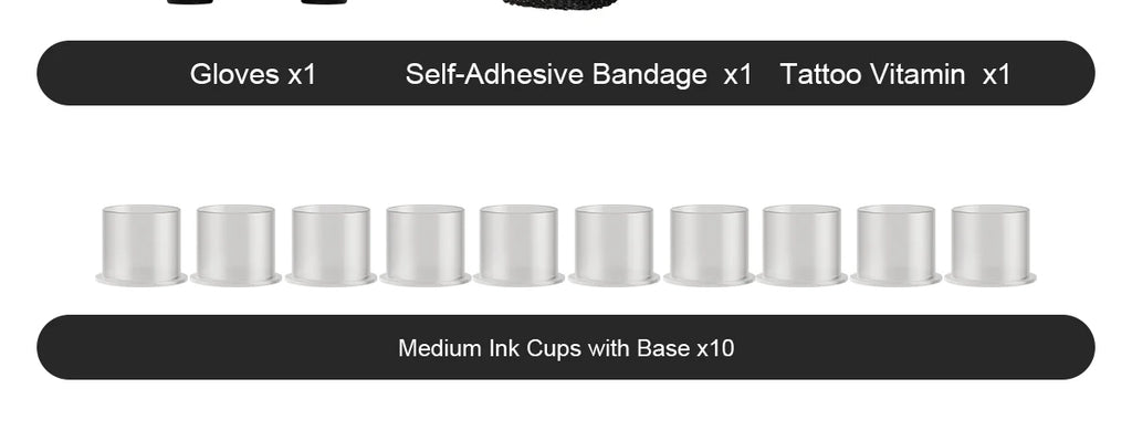 DM Wireless Tattoo Kit — Complete Mini Rocket Machine Set