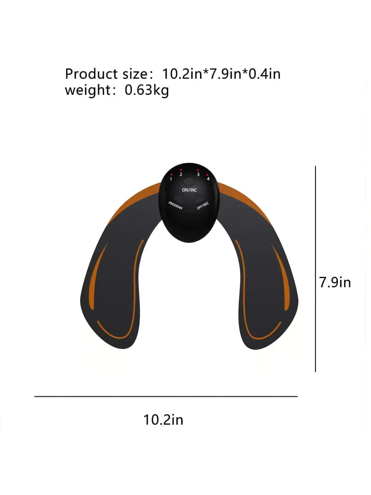 2026EMS Hip Muscle Stimulator Fitness Weightlifting Hip Abdominal Arm Leg Trainer Massage Battery version