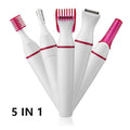 5-in-1 Electric Epilator for Women — Complete Body Hair Removal & Grooming Kit