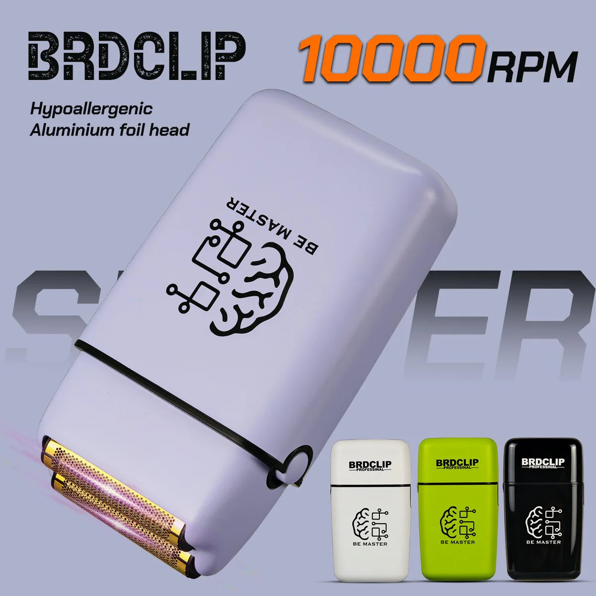 BRDCLIP Rechargeable Electric Shaver — Men's Cordless Razor for Smooth Daily Shaving