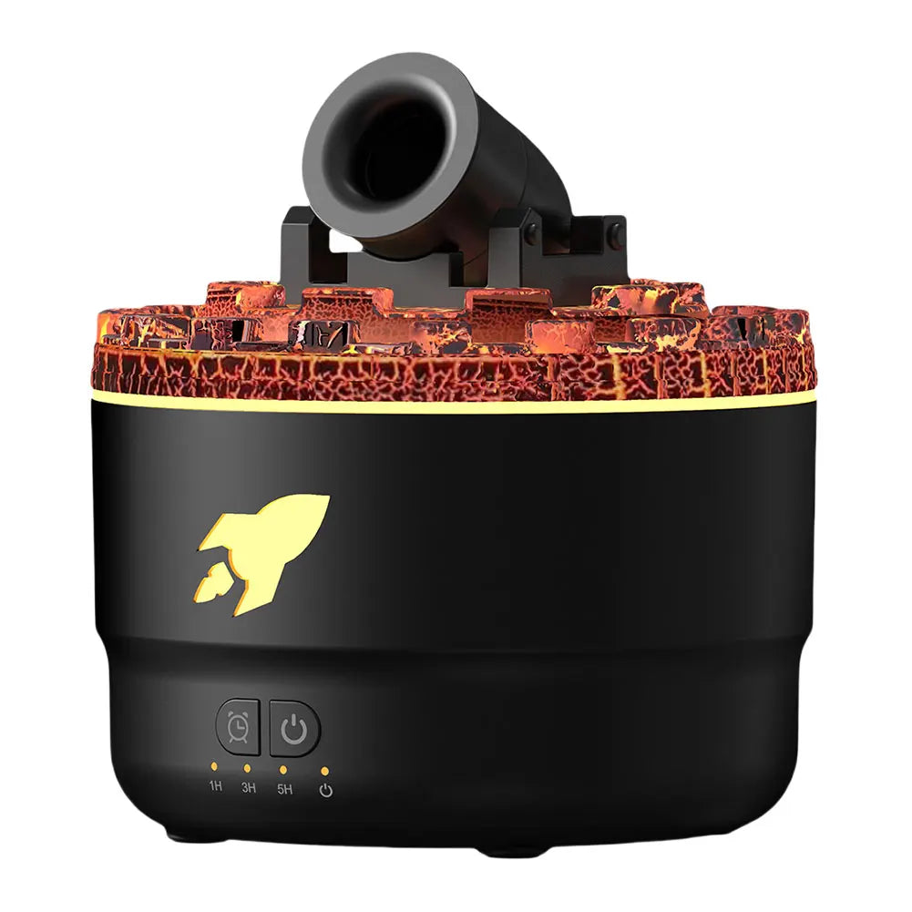 Volcanic Cannon Humidifier — RGB Aromatherapy Diffuser with Timer & Blast Effect