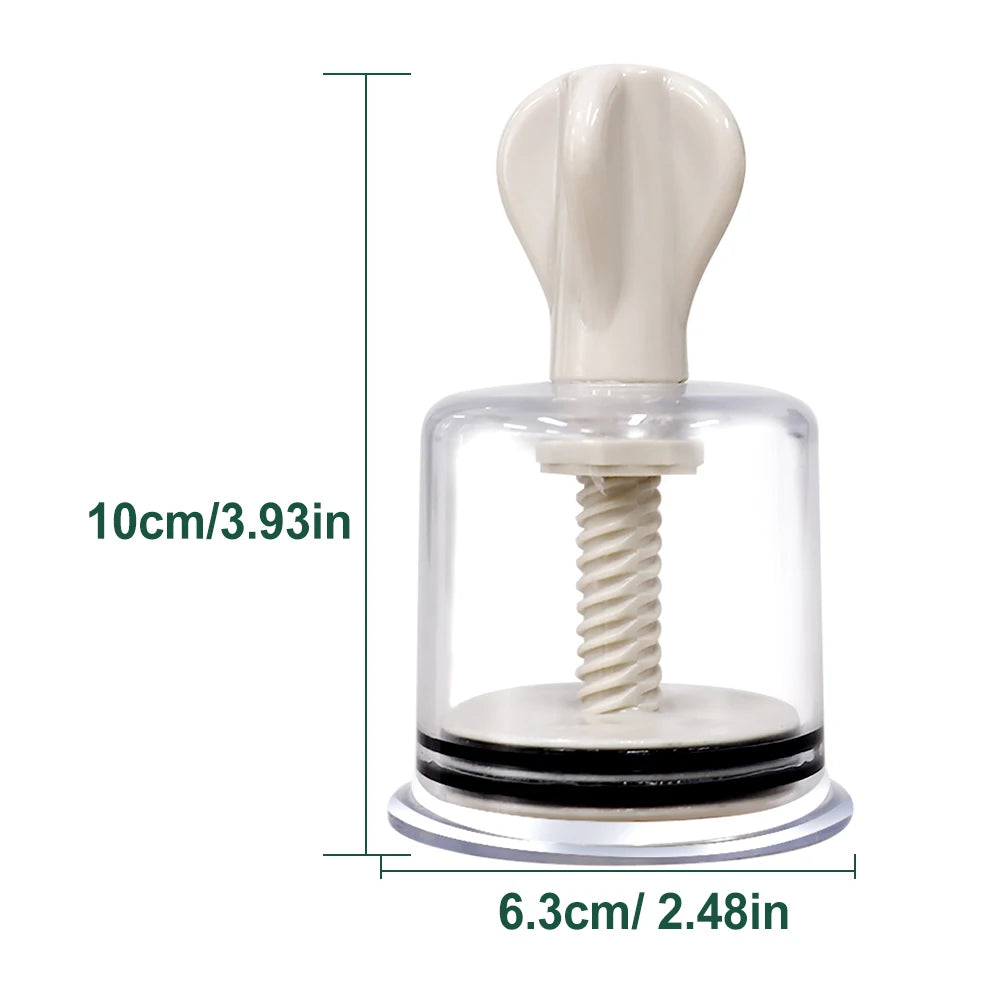 4 Size Massage Physiotherapy Cupping Manual Rotating Handle Cup Anti Cellulite Vacuum Cupping Cups Vacuum Body Massage Cans
