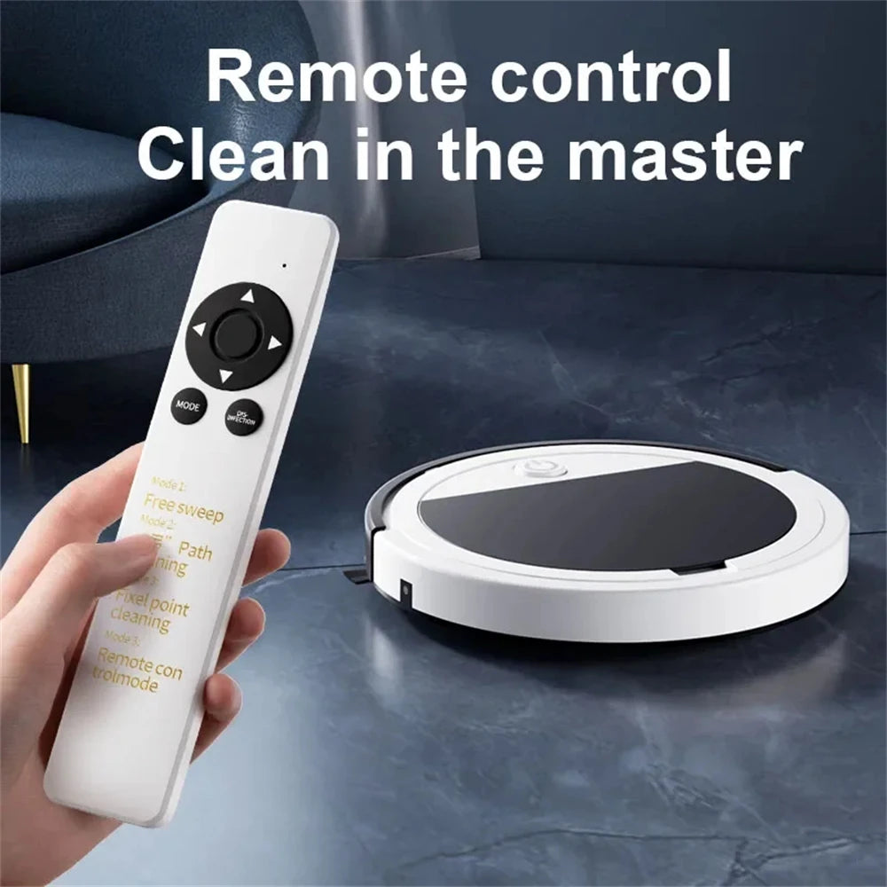 PLUZZ Smart Floor Sweeping Robot — Remote Control Vacuum & Mop with Low Noise