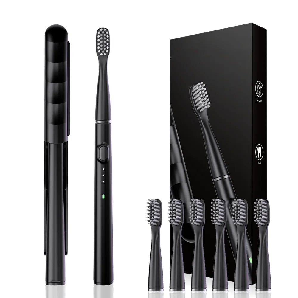 Powerful Ultrasonic Sonic Electric Toothbrush USB Rechargeable 3 Clean Modes IPX7 Waterproof Teeth Whitening with Travel Case