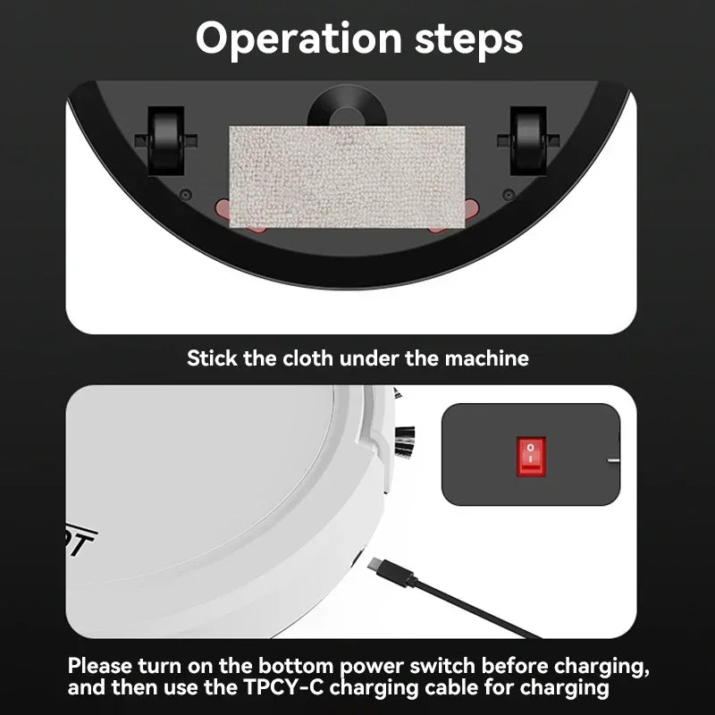 Intelligent Auto Sweeping Robot — Large Diameter Obstacle Avoidance Vacuum & Mop