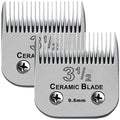 Detachable Ceramic Dog Grooming Blade — Compatible with Andis, Wahl KM & Oster A5 Clippers (2-Pack)