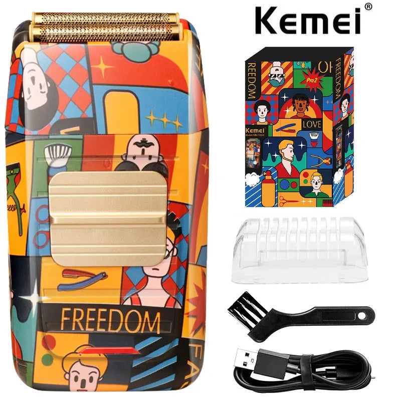 Kemei KM-1102H Fashion Men's Electric Shaver — Rechargeable Portable Razor