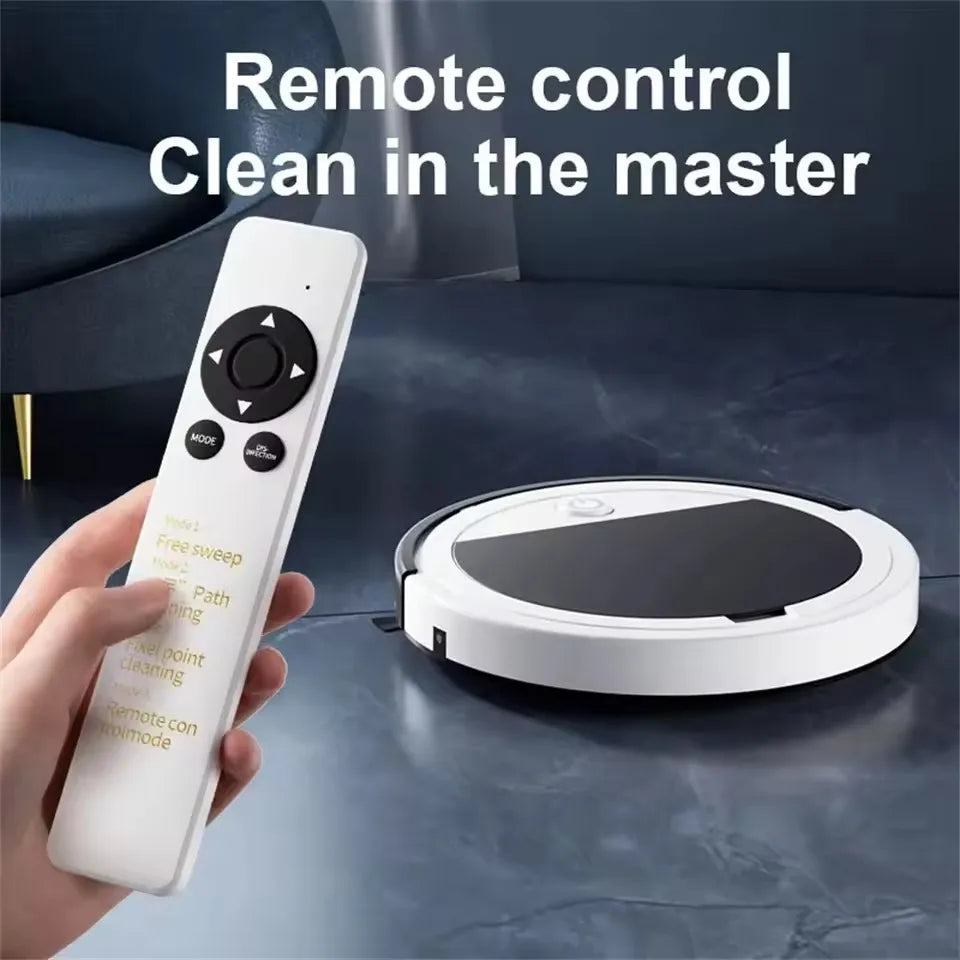 PLUZZ Smart Floor Sweeping Robot — Remote Control Vacuum & Mop with Low Noise