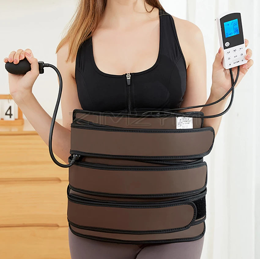 Electric Abdominal Belt Massager Hot compress Abdomen Burning Fat Heating Weight Loss Slimming Belt Temperature Adjustable